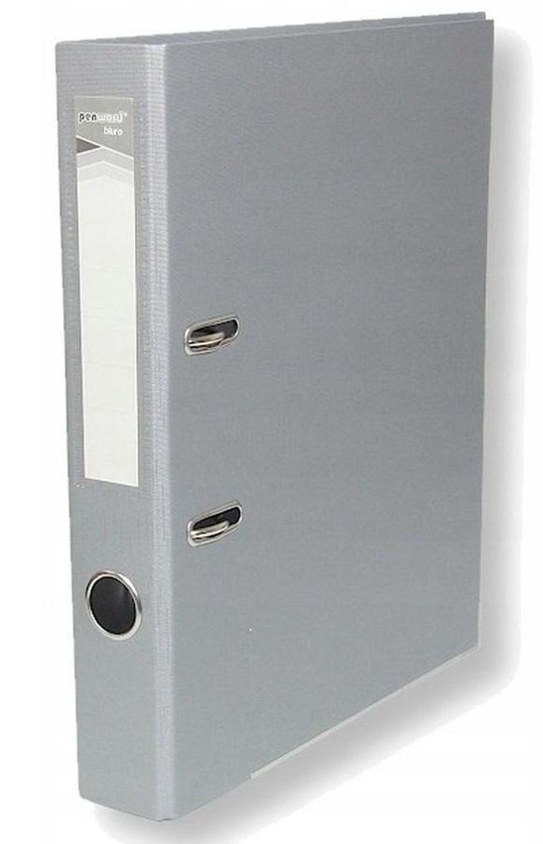 Penword, segregator A4 z okuciem, szary, 5 cm