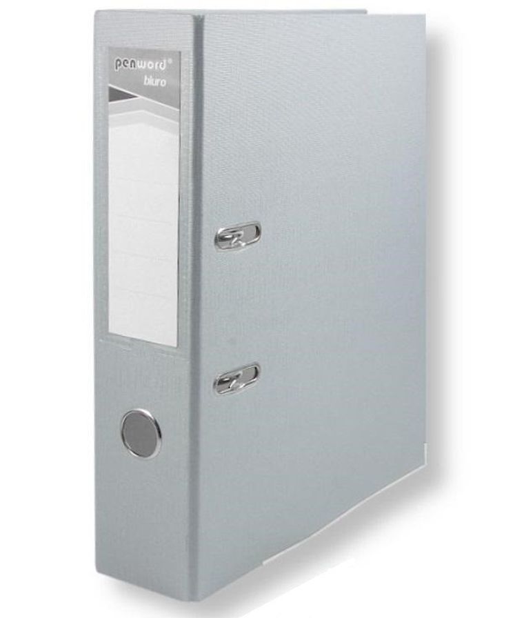 Penword, segregator A4 z okuciem, szary, 7,5 cm