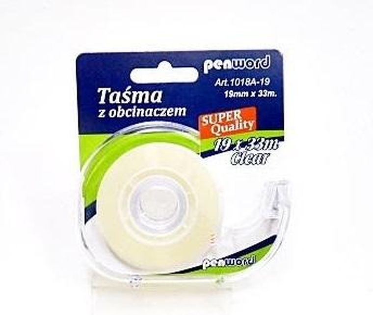 Penword, taśma biurowa z obcinaczem, 19 mm x 33m