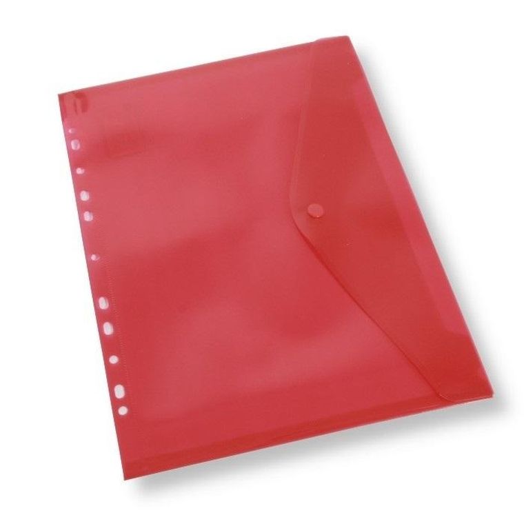 Penword, teczka A4 kopertowa z europerforacją, czerwona