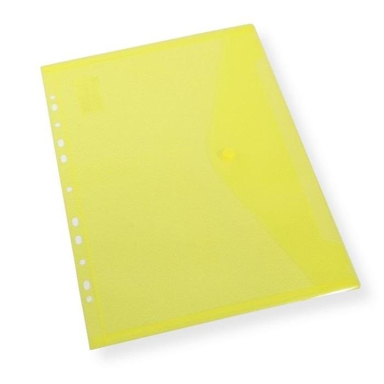 Penword, teczka A4 kopertowa z europerforacją, żółta