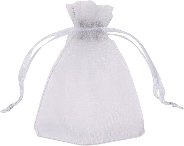 Penword, woreczki organzowe, srebrne, 15-10 cm, 10 szt.