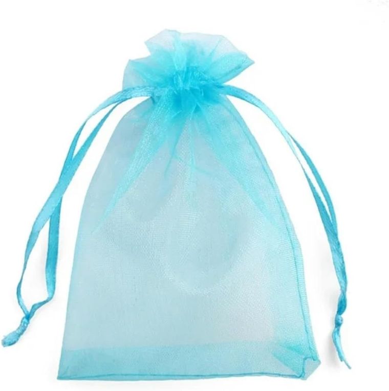 Penword, woreczki organzowe, turkusowe, 7-10 cm, 10 szt.
