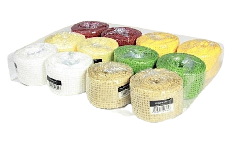 Penword, wstążka ozdobna, rafia, 3 m, 12 szt.