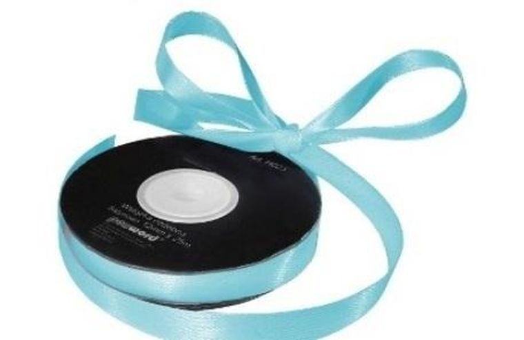 Penword, wstążka satynowa, niebieska, 12 mm x 25m, 5 szt.