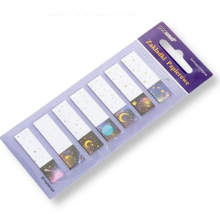 Penword, zakładki indeksujące, papierowe, 12-45 mm, 7-20 szt.