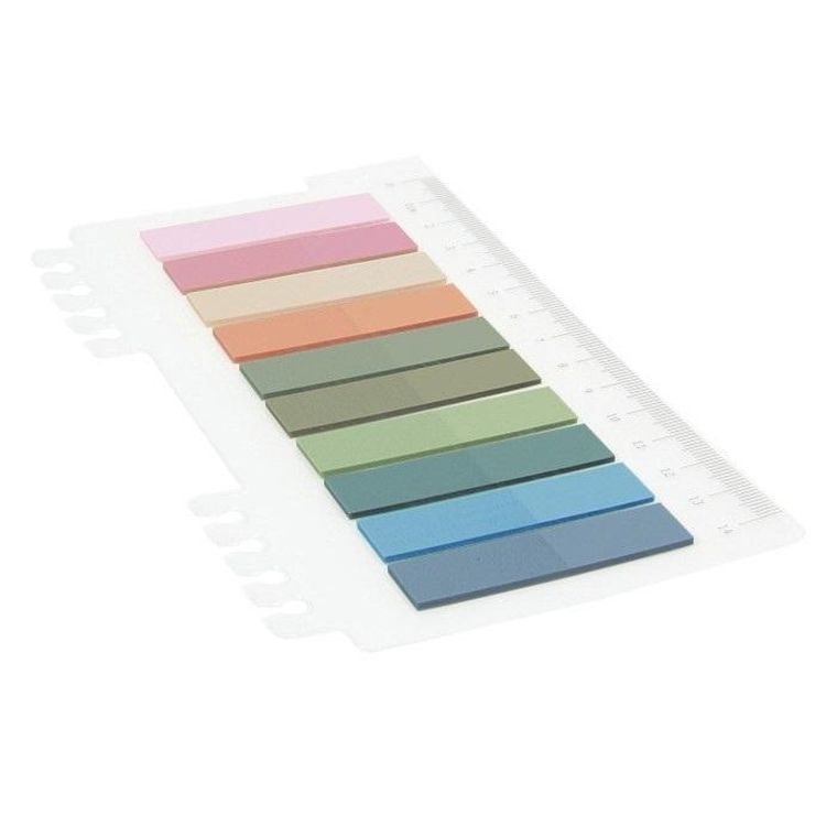 Penword, zakładki indeksujące, plastikowe, 12-45 mm, 10-20 szt.