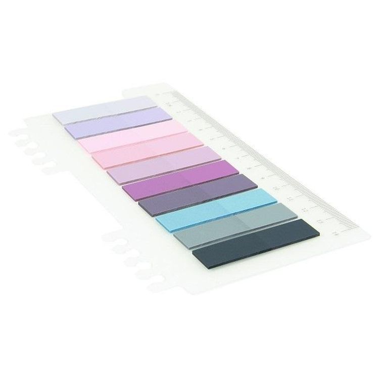 Penword, zakładki indeksujące, plastikowe, 12-45 mm, 10-20 szt.