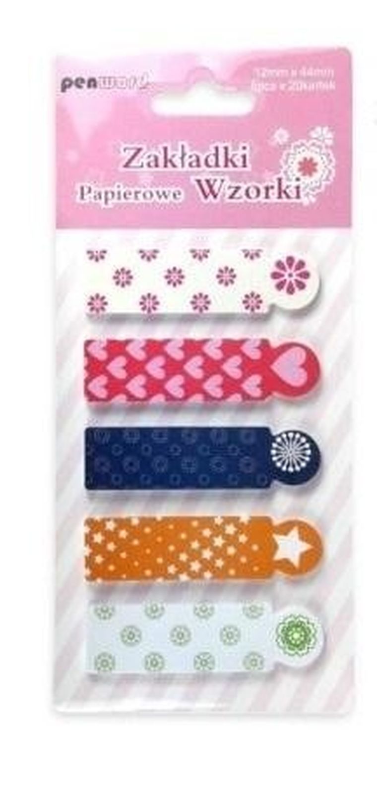 Penword, zakładki indeksujące, wzorki, 12-44 mm, 5-20 szt.