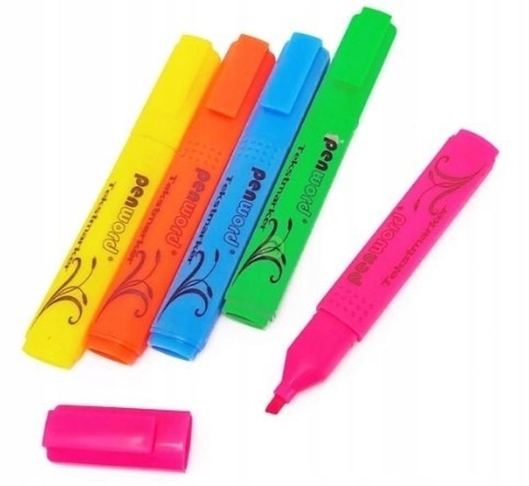 Penword, zakreślacz, 5 kolorów