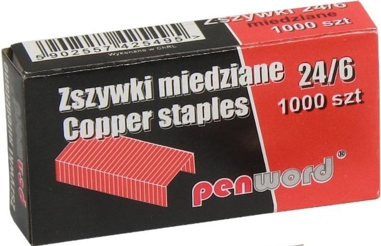 Penword, zszywki miedziane, 10-1000 szt.