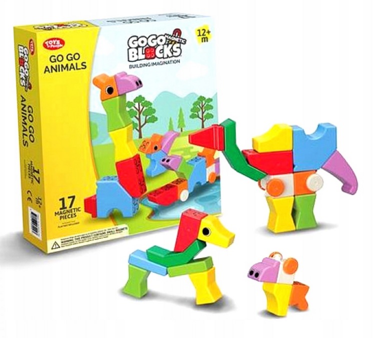 People Blocks, Zoo, klocki magnetyczne, 17 elementów
