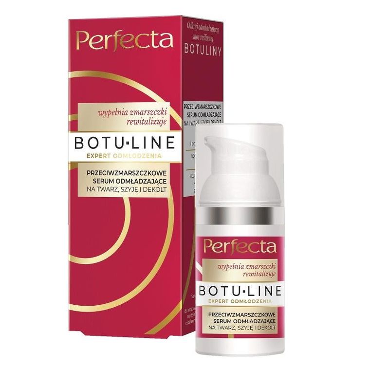Perfecta, Botu-Line, przeciwzmarszczkowe, serum odmładzające na twarz, szyję i dekolt, 30 ml