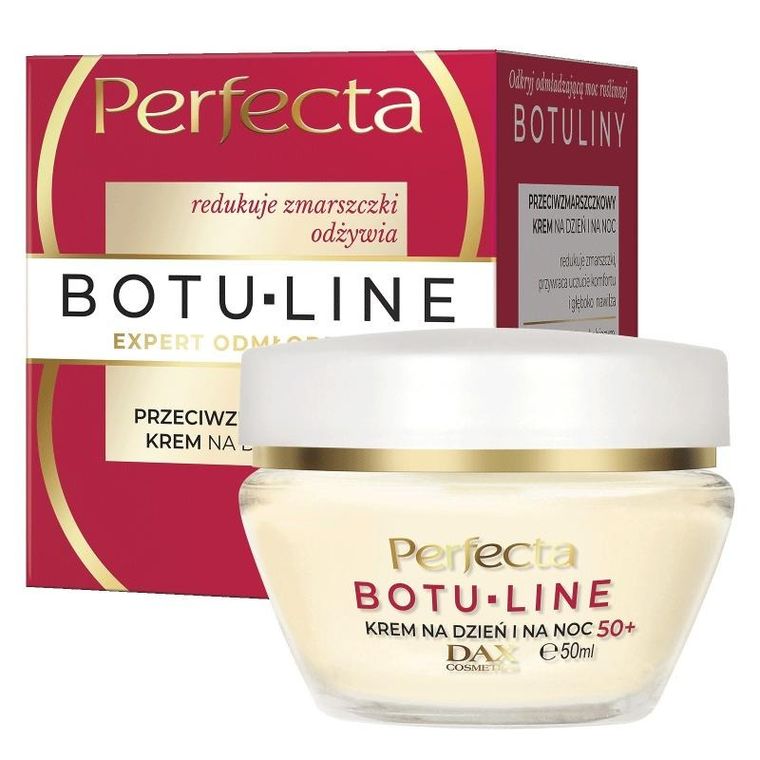 Perfecta, Botu-Line, przeciwzmarszczkowy, krem na dzień i noc 50+, 50 ml