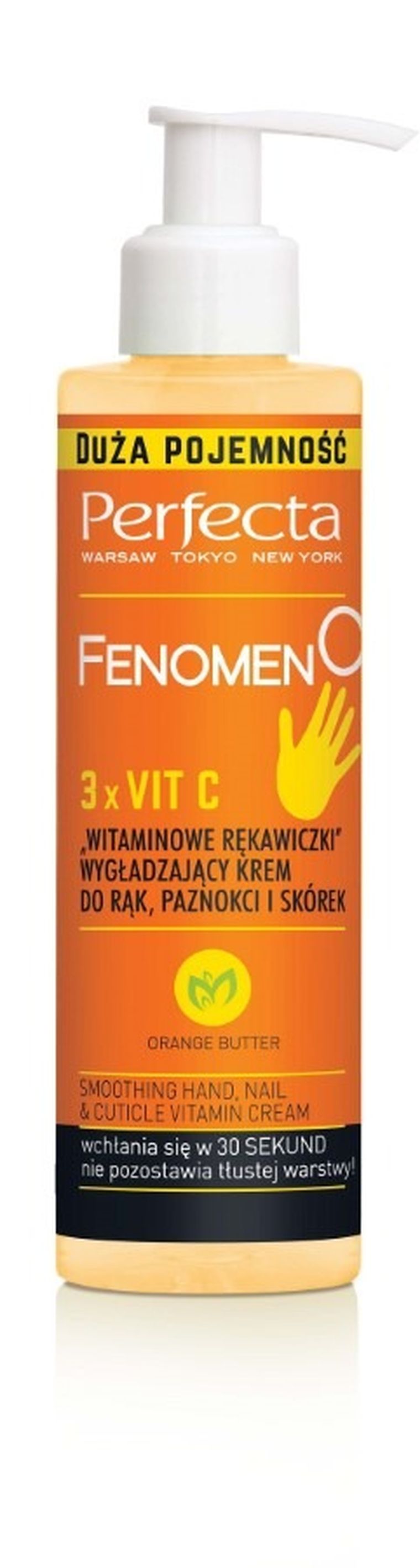 Perfecta Fenomen C, wygładzający krem do rąk Witaminowe Rękawiczki, 195 ml