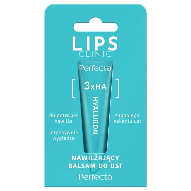 Perfecta, nawilżający żelowy balsam do ust, 3xha hyaluron, 10 ml
