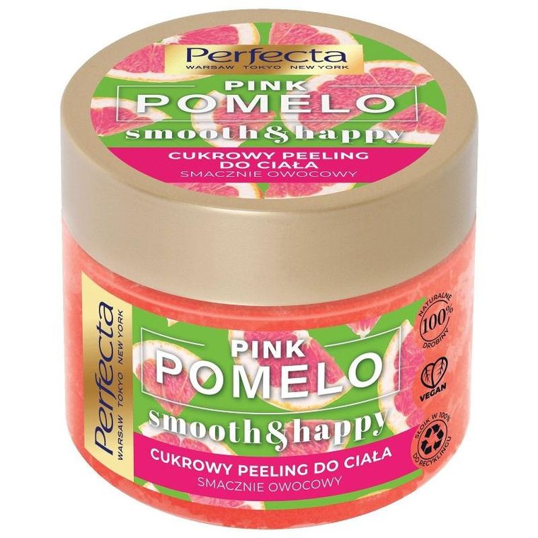 Perfecta, Pink Pomelo, cukrowy peeling do ciała, wygładzający, 300 g