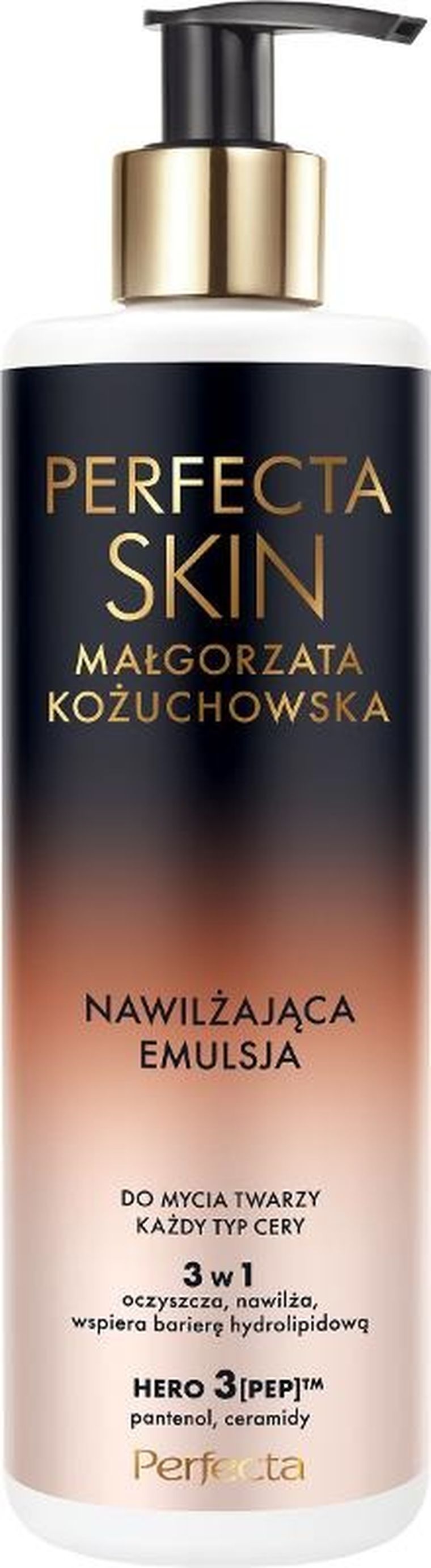 Perfecta, Skin Małgorzata Kożuchowska, nawilżająca emulsja do mycia twarzy 3w1, 300 ml