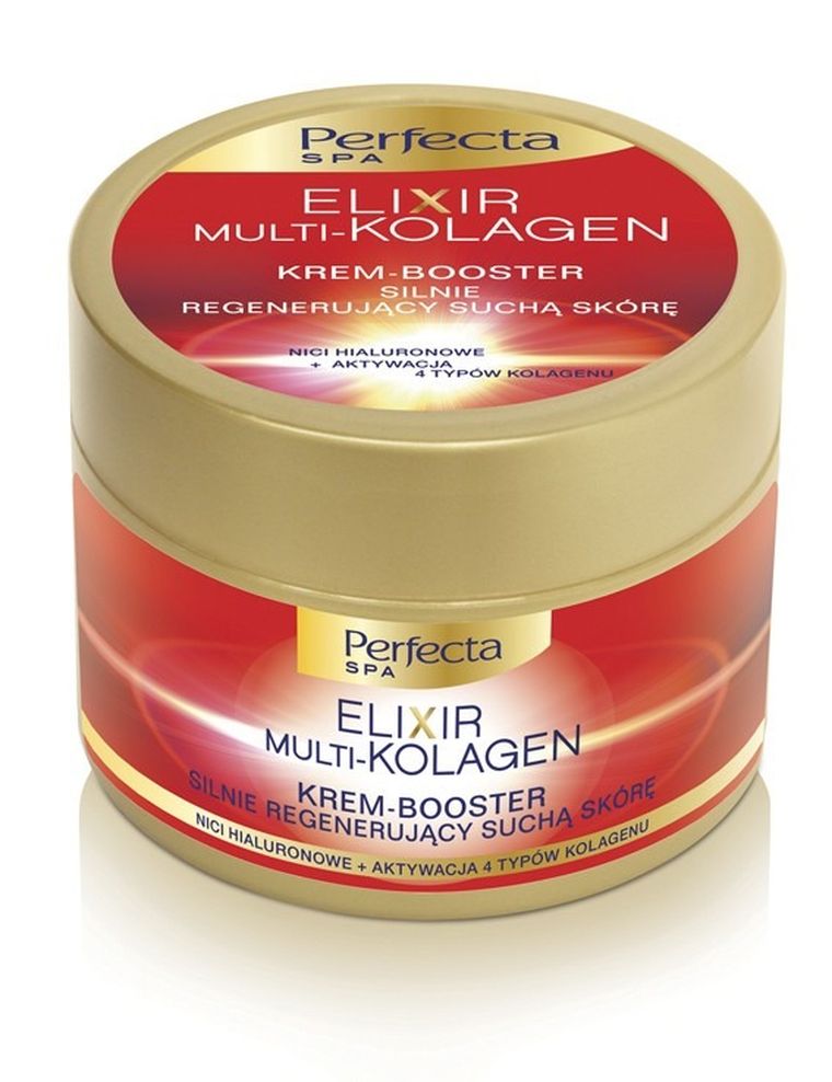 Perfecta, Spa, Elixir Multi-Kolagen, silnie regenerujący krem-booster, 225 ml