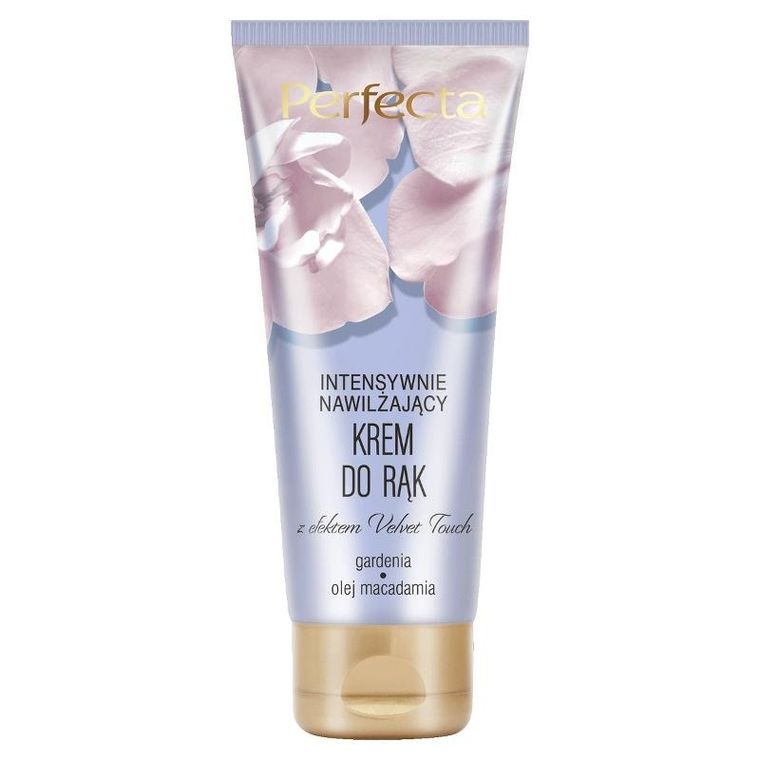 Perfecta, Velvet touch, intensywnie nawilżający krem do rąk, gardenia & olej macadamia, 75 ml
