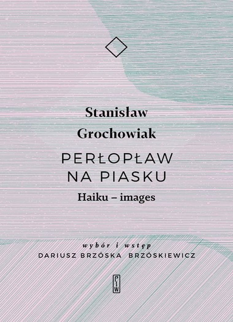 Perłopław na piasku. Haiku images