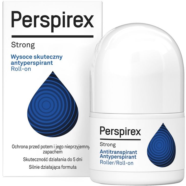 Perspirex, Strong, antyperspirant roll-on dla najsilniejszej ochrony, 20 ml
