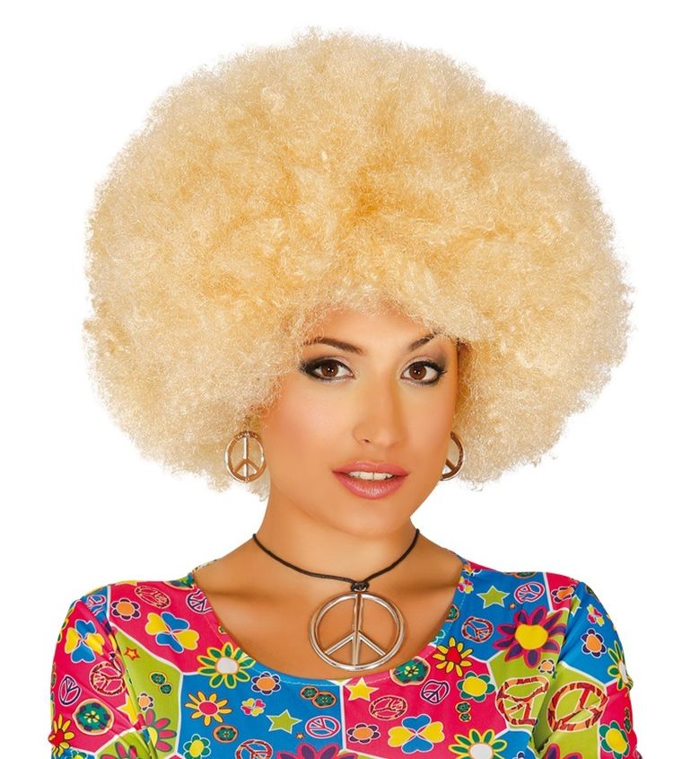 Peruka, afro, blond