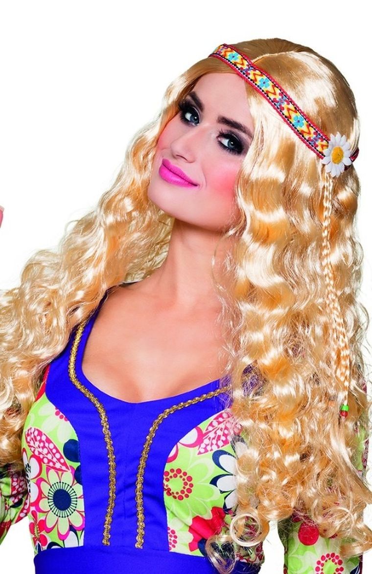 Peruka, hipiska, z opaską