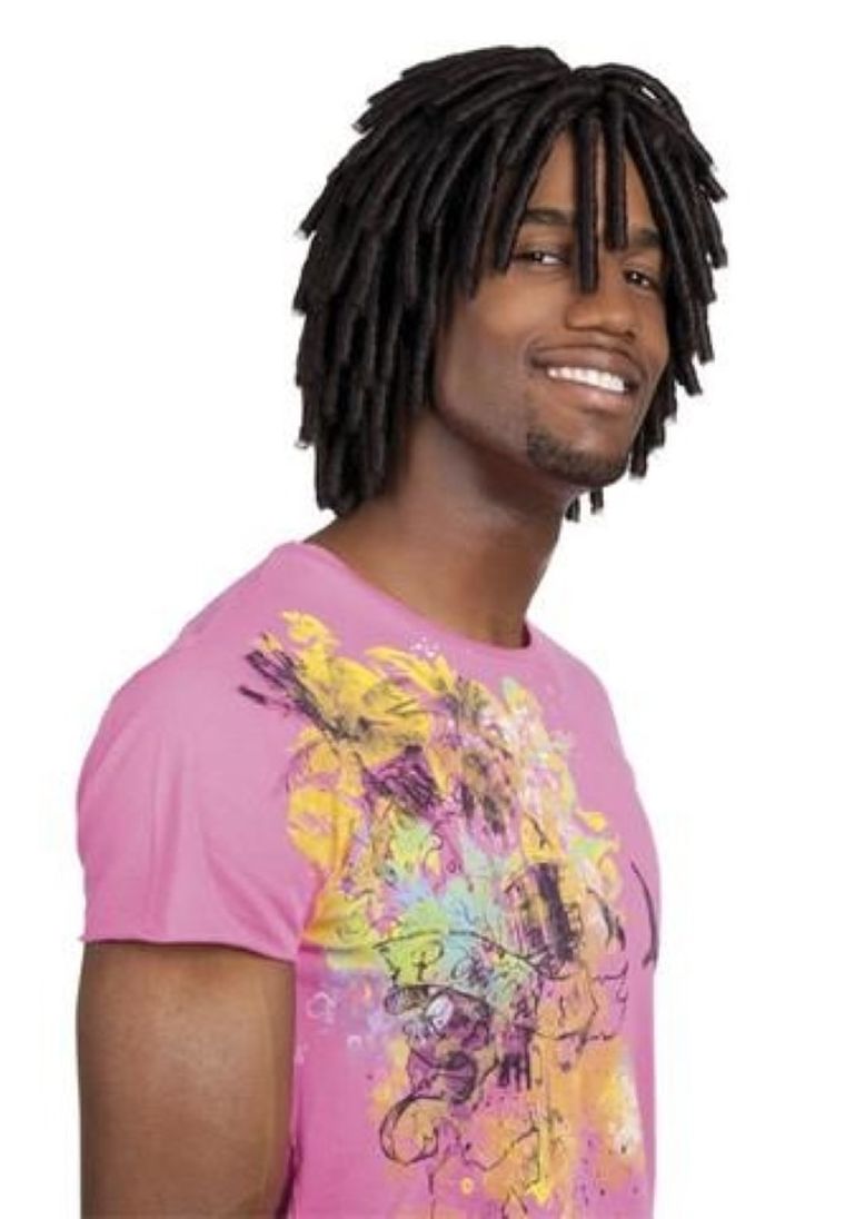 Peruka, męska, dredy, krótkie