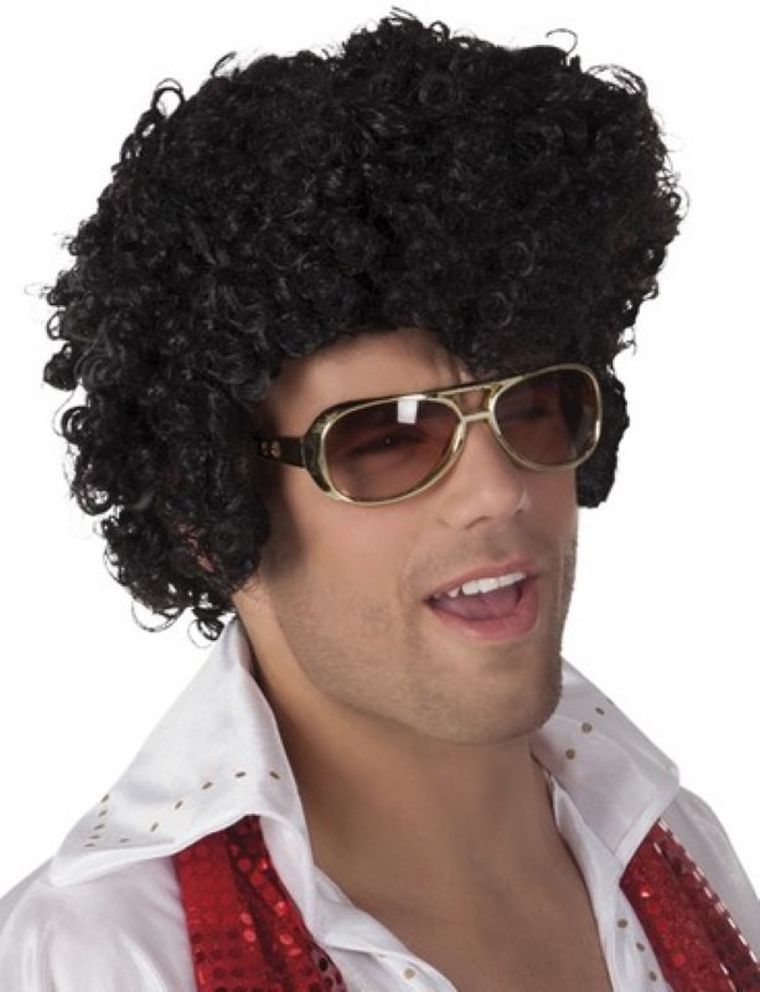 Peruka męska, Elvis, czarna