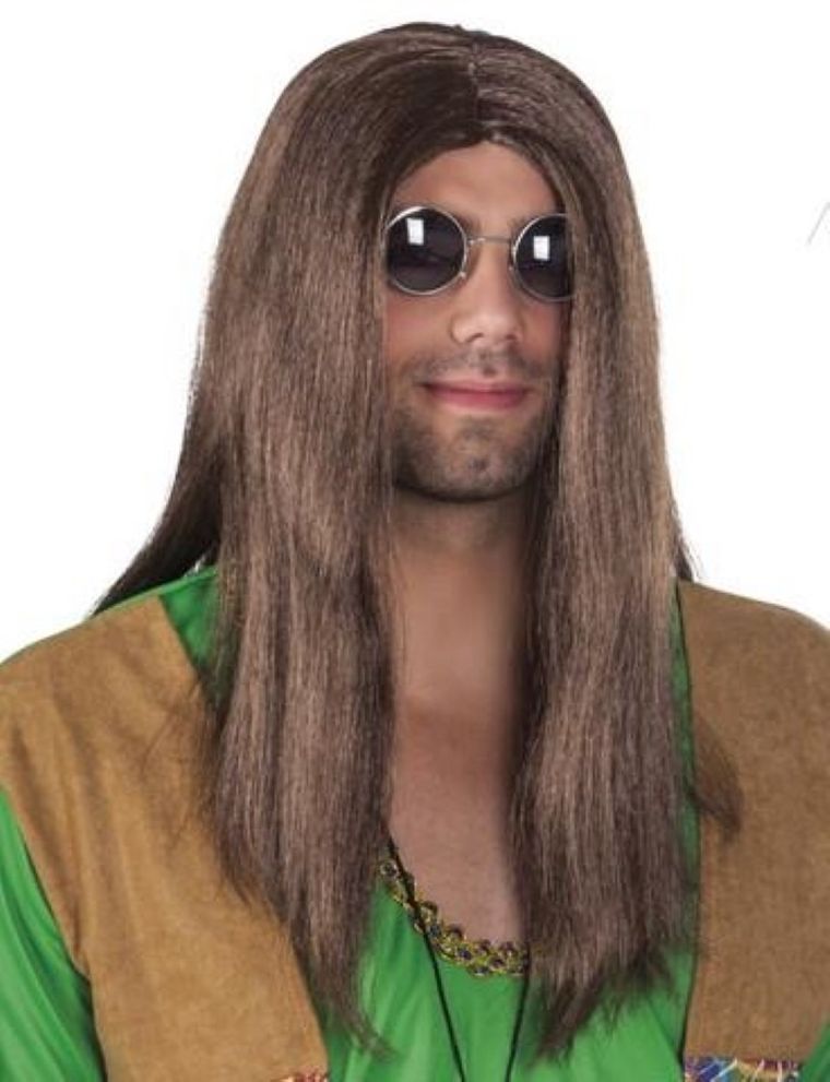 Peruka, męska, hipis, lata 70-te