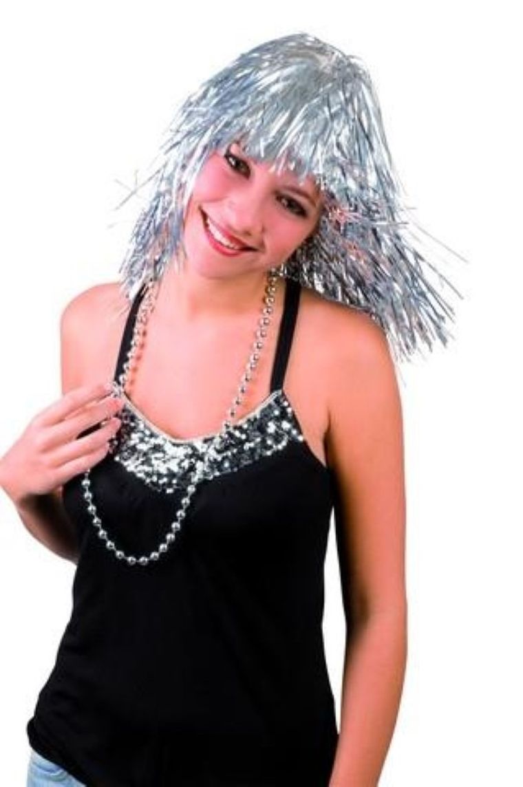 Peruka, srebrna, anielska