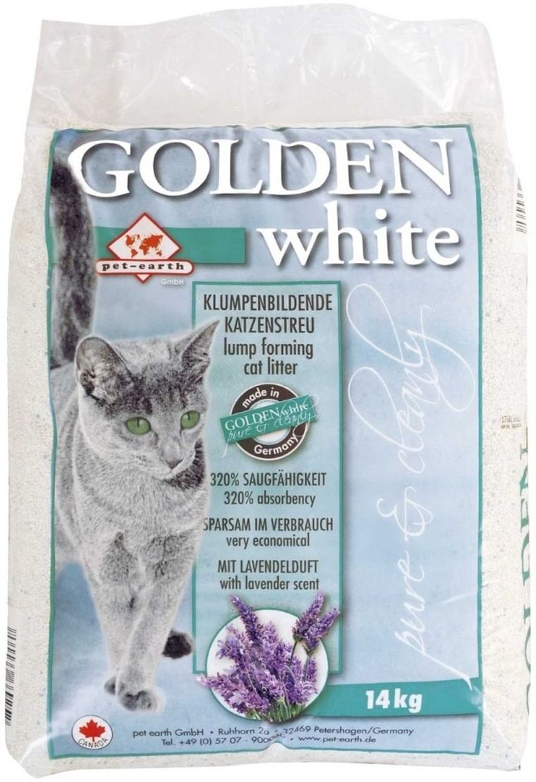 Pet Earth, Golden White, żwirek bentonitowy, lawenda, 7 kg