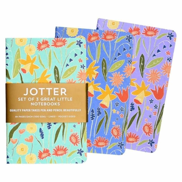 Peter Pauper Press, Jotter, notatnik kieszonkowy, Narcyzy, 9-14 cm, 3 szt.