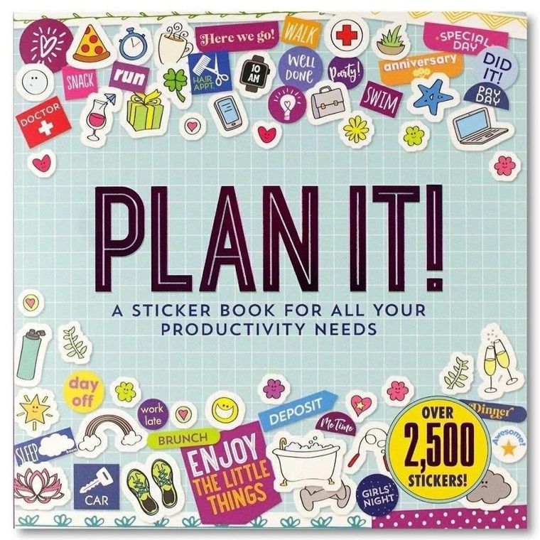 Peter Pauper Press, planer dnia z naklejkami (wersja angielska)