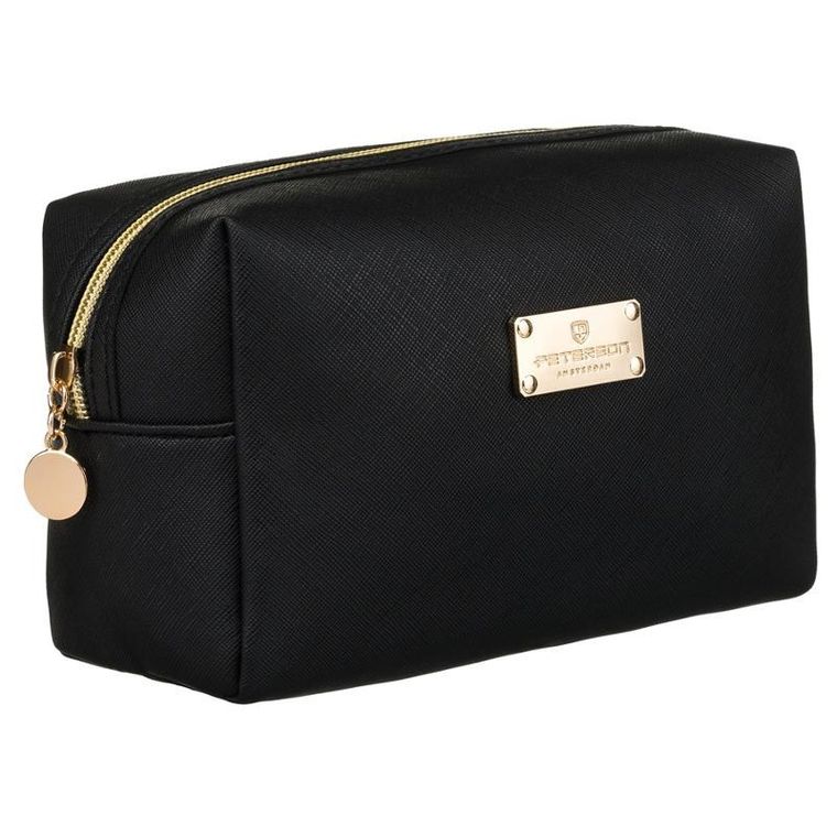 Peterson, kosmetyczka prostokątna, czarna