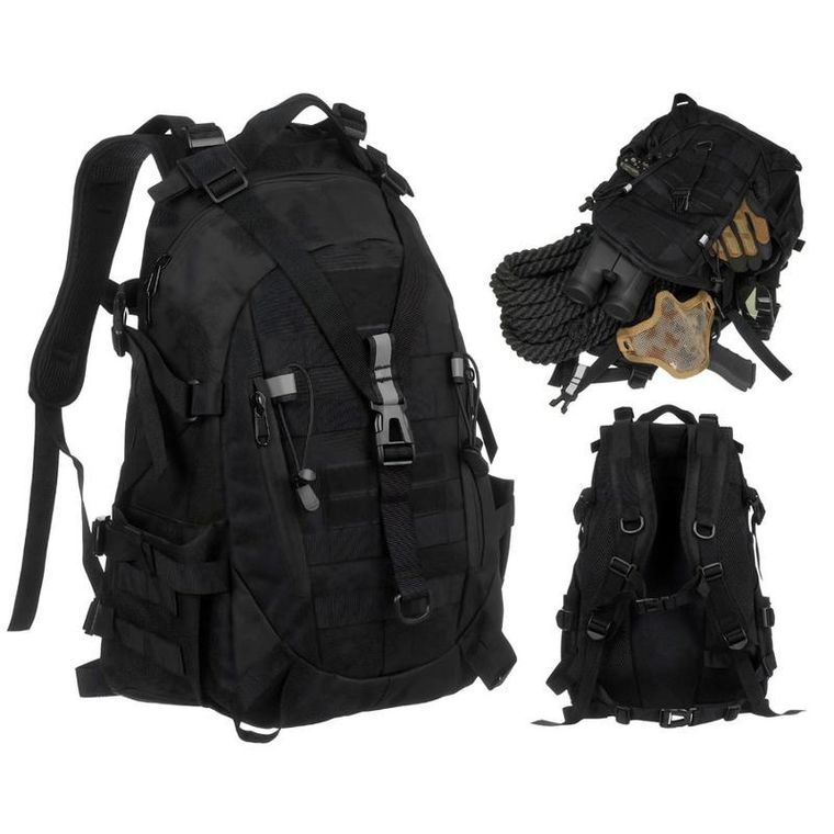 Peterson, plecak militarny, czarny