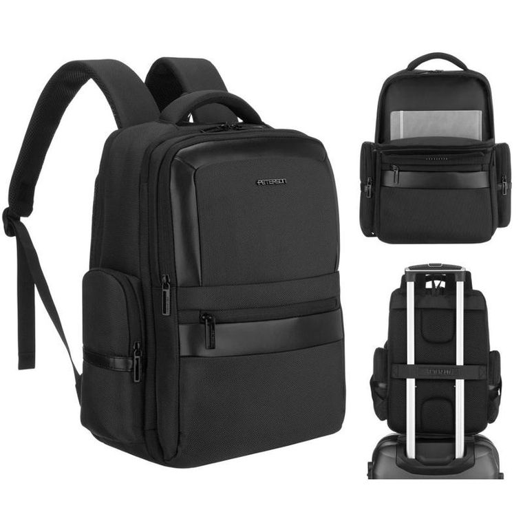 Peterson, plecak podróżny, czarny