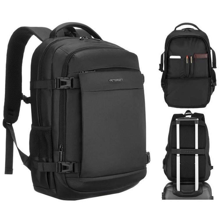 Peterson, plecak podróżny, czarny
