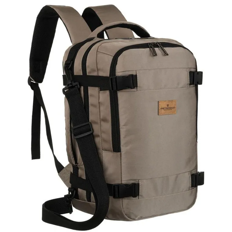 Peterson, plecak podróżny, dwukomorowy, szary