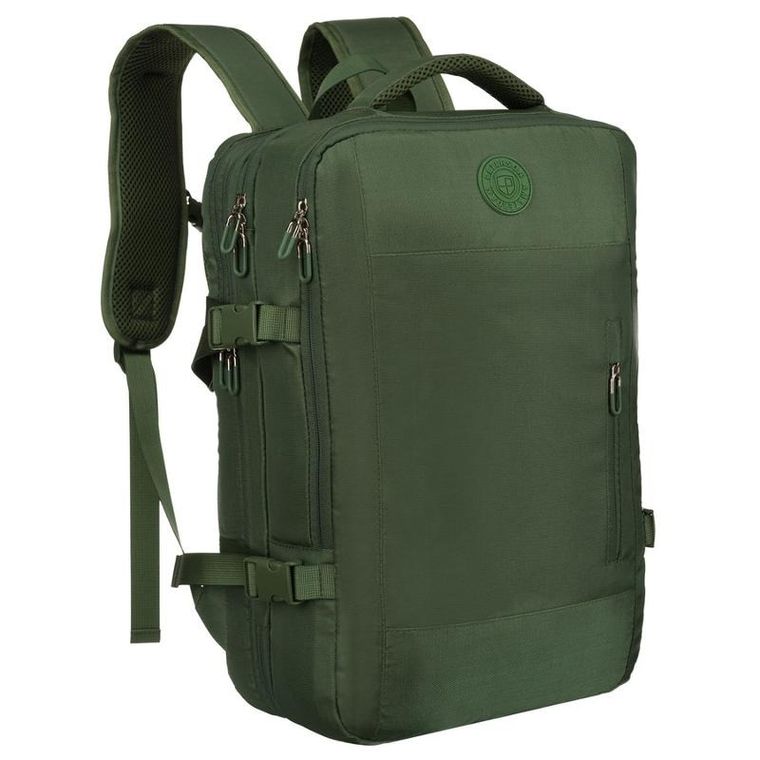 Peterson, plecak podróżny z miejscem na laptopa i portem USB, zielony