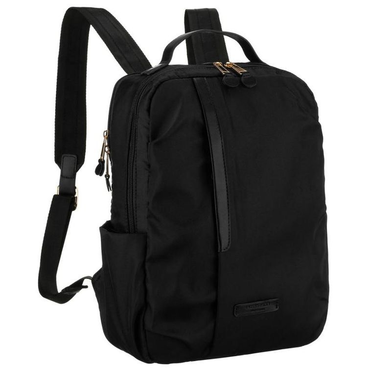 Peterson, plecak z uchwytem na walizkę, nylonowy, czarny