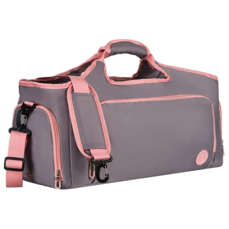 Peterson, torba podróżna, szaro-różowa