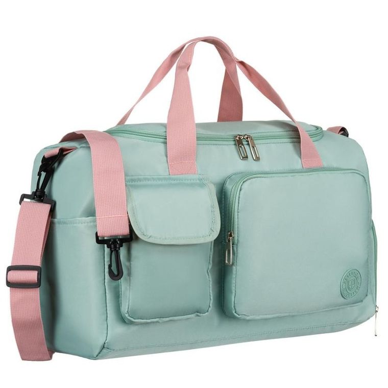 Peterson, torba podróżna, zielono-różowa