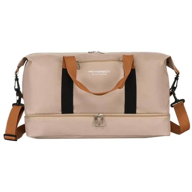 Peterson, wodoodporna torba podróżna, beżowa