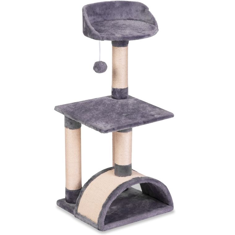 Pethaus, drapak dla kota, pompon, szary, 83 cm