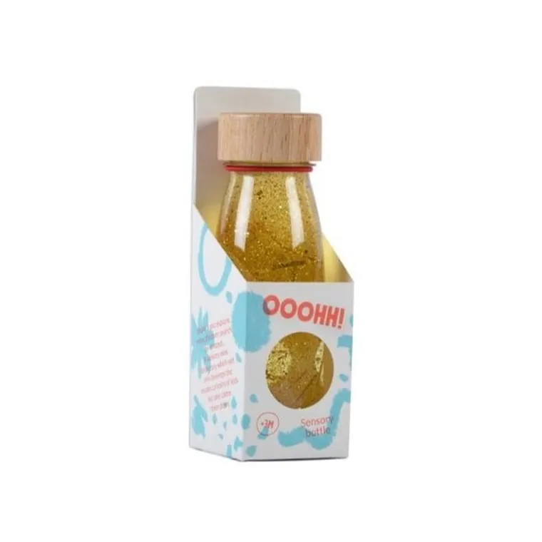 Petit Boum, Float, butelka sensoryczna, złota