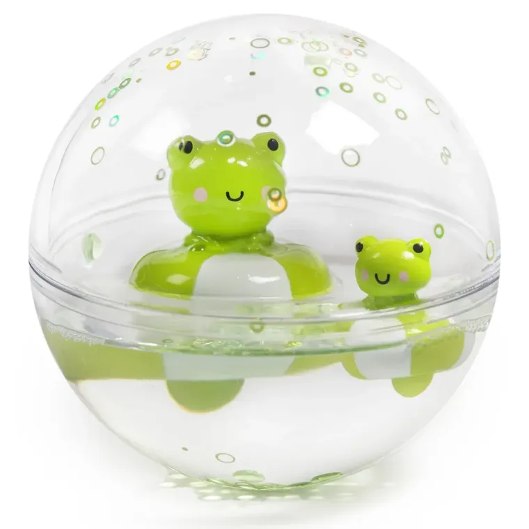 Petit Boum, Happy Bubbles, kula sensoryczna, żaba, 10 cm