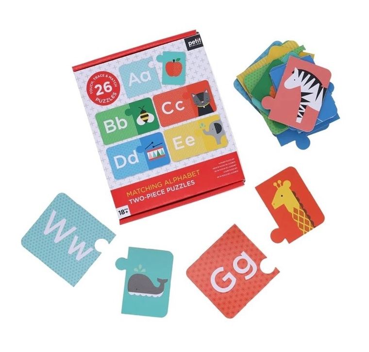 Petit Collage, Alfabet, puzzle dwuelementowe