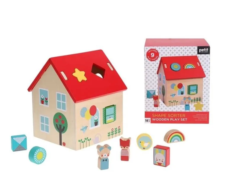 Petit Collage, Domek z figurkami, sorter